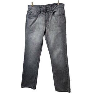 KENNETH COLE Mens Jeans 32/30 Gray Wash Denim 100% Cotton Straight Leg